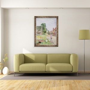 Tablou inramat - Henry John Yeend King - Fata de gasca, 60 x 80 cm - Img 2
