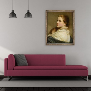 Tablou inramat - Henry Tanworth Wells - Alice, 50 x 60 cm - Img 2
