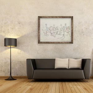 Tablou inramat - Henry Thomas Alken - Calatorie de dimineata, 60 x 80 cm - Img 2