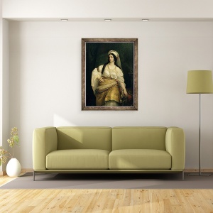 Tablou inramat - Hermann Anschuetz - Esther, 70 x 90 cm - Img 2
