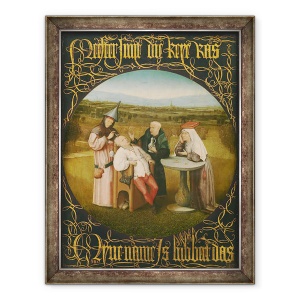 Tablou inramat - Hieronymus Bosch - Vindecarea nebuniei, 70 x 90 cm