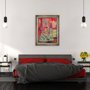 Tablou inramat - Hilary Simon - Fecioara din Guadelupa, 60 x 80 cm - Img 3