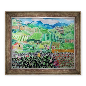Tablou inramat - Hilary Simon - Varza si crini, Regiunea Solola, Guatemala, 70 x 85 cm
