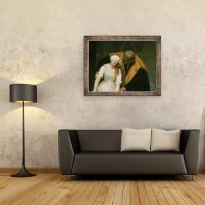 Tablou inramat - Hippolyte Delaroche - Executarea lui Lady Jane Grey I, 60 x 80 cm - Img 2