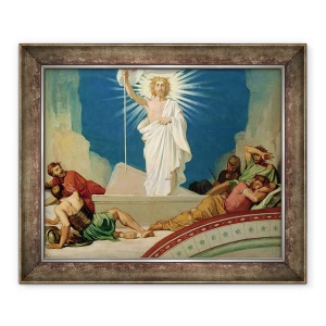 Tablou inramat - Hippolyte Flandrin - Studiu pentru invierea lui Hristos, 50 x 60 cm