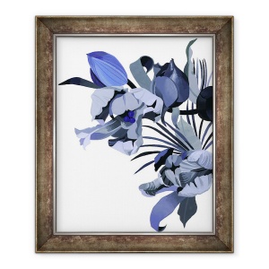Tablou inramat - Hiroyuki Izutsu - Lalea desenata in ton gri., 50 x 60 cm