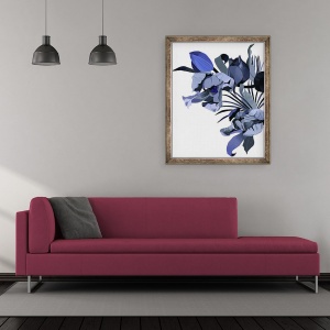 Tablou inramat - Hiroyuki Izutsu - Lalea desenata in ton gri., 50 x 60 cm - Img 2