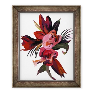 Tablou inramat - Hiroyuki Izutsu - Lalele si amaryllis, 50 x 60 cm