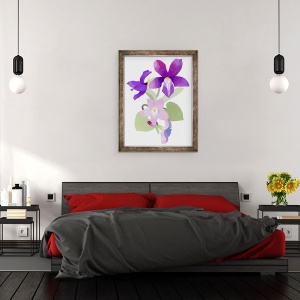 Tablou inramat - Hiroyuki Izutsu - Viola mandshurica, 60 x 80 cm - Img 3