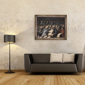 Tablou inramat - Honore Daumier - Seat Orchestra, 70 x 90 cm - Img 2