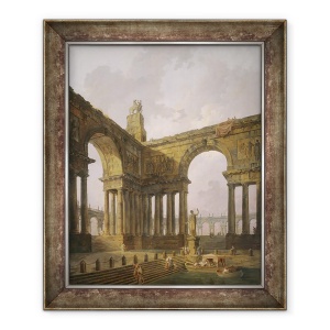 Tablou inramat - Hubert Robert - Locul de aterizare, 50 x 60 cm