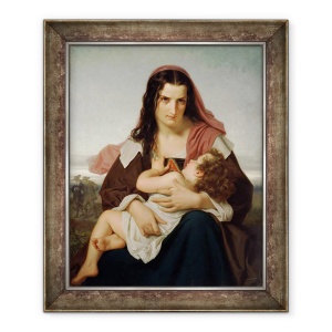 Tablou inramat - Hugues Merle - Scrisoarea stacojie, 50 x 60 cm