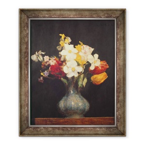 Tablou inramat - Ignace Henri Jean Fantin-Latour - Narcissi si lalele, 70 x 85 cm