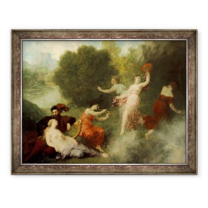 Tablou inramat - Ignace Henri Jean Fantin-Latour - Tannhäuser pe Venusberg, 70 x 90 cm