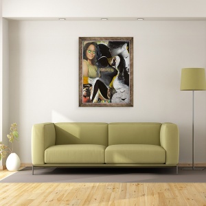 Tablou inramat - Ikahl Beckford - Girlfirends, 70 x 90 cm - Img 2