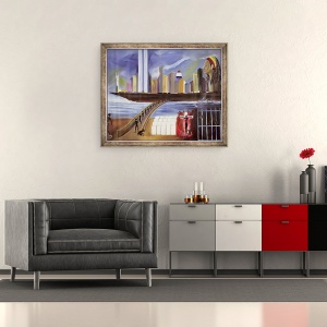 Tablou inramat - Ikahl Beckford - Raul Babilonului, 50 x 60 cm - Img 2