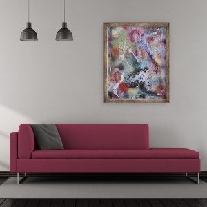Tablou inramat - Ikahl Beckford - Transcenderea timpului, 50 x 60 cm - Img 2