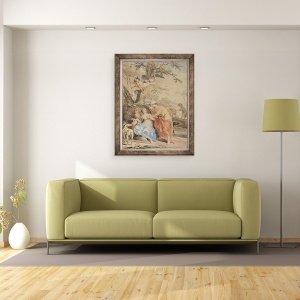 Tablou inramat - Jacob de Wit - Jupiter si Mnemosyne, 70 x 90 cm - Img 2