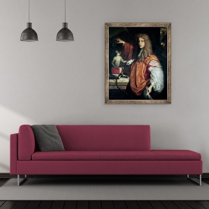 Tablou inramat - Jacob Huysmans - John Wilmot 1647-80 al doilea conte de Rochester, 50 x 60 cm - Img 2