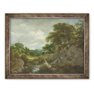 Tablou inramat - Jacob Isaaksz - Biserica de pe deal, 70 x 90 cm