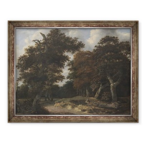 Tablou inramat - Jacob Isaaksz - Drumul printr-o padure de stejar, 70 x 90 cm