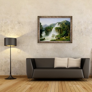Tablou inramat - Jacob-Philippe Hackert - Cascada de la Tivoli, 60 x 80 cm - Img 2