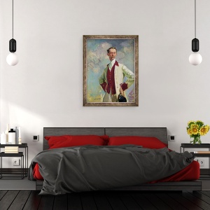 Tablou inramat - Jacques-Emile Blanche - Joseph-Philippe-François de Riquet, Printul de Caraman-Chimay, 70 x 90 cm - Img 3