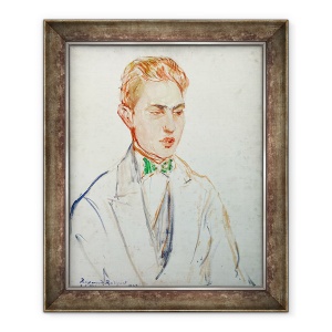 Tablou inramat - Jacques-Emile Blanche - Studiu pentru portretul lui Raymond Radiguet 1902-23 1923, 70 x 85 cm