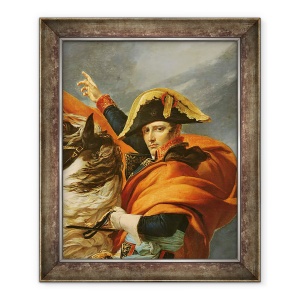 Tablou inramat - Jacques Louis David - Detaliu al lui Napoleon care traverseaza Alpii pe 20 mai 1800 II, 70 x 85 cm
