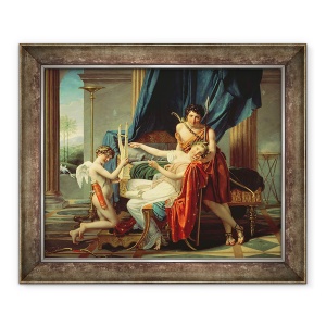 Tablou inramat - Jacques Louis David - Sappho si Phaon, 70 x 85 cm