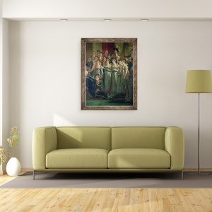 Tablou inramat - Jacques Louis David - Sfintirea imparatului Napoleon si incoronarea imparatesei Josephine de catre Papa Pius al VII-lea, detaliu I, 60 x 80 cm - Img 2