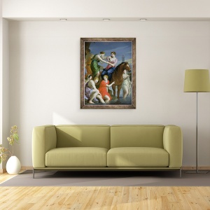Tablou inramat - Jacques Stella - Clelia traversand Tibrul, 60 x 80 cm - Img 2