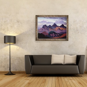 Tablou inramat - James Dickson Innes - Amurg adanc, Pirinei, 60 x 80 cm - Img 2