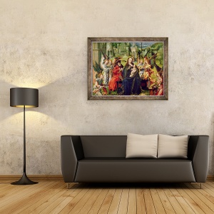 Tablou inramat - Jan Gossaert - Muzicieni Angel, 60 x 80 cm - Img 2