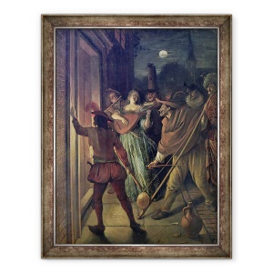 Tablou inramat - Jan Havicksz Steen - Serenade, 70 x 90 cm