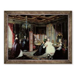 Tablou inramat - Jan Ostoja Mioduszewski - imparateasa Ecaterina cea Mare 1729-96 a primit o scrisoare, 70 x 90 cm