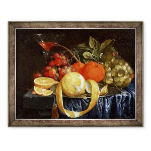 Tablou inramat - Jan Pauwel Gillemans the Elder - Natura moarta a strugurilor, 70 x 90 cm