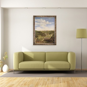 Tablou inramat - Jan Siberechts - Wollaton Hall and Park, Nottingham, 60 x 80 cm - Img 2