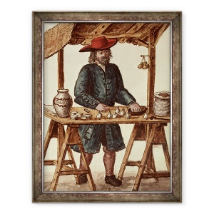 Tablou inramat - Jan van Grevenbroeck - Furnizor de tutun venetian, 60 x 80 cm