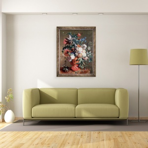Tablou inramat - Jan van Huysum - Natura moarta, 60 x 80 cm - Img 2