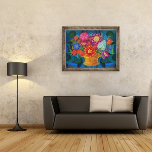 Tablou inramat - Jane Tattersfield - Mai multe flori intr-un cos, 2013, 60 x 80 cm - Img 2