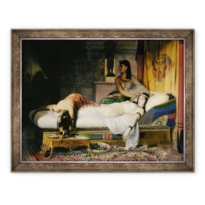 Tablou inramat - Jean-Andre Rixens - Moartea lui Cleopatra, 70 x 90 cm