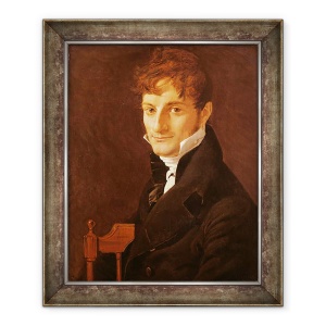 Tablou inramat - Jean Auguste Dominique Ingres - Portretul lui Belvèze-Foulon, prieten al artistului, 70 x 85 cm