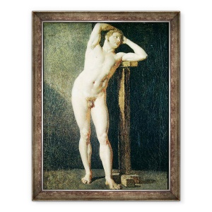 Tablou inramat - Jean Auguste Dominique Ingres - Studiul unui om I, 60 x 80 cm
