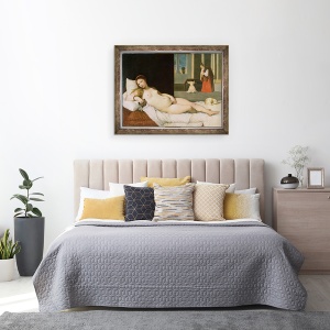 Tablou inramat - Jean Auguste Dominique Ingres - Venus inclinat, dupa Titian, 70 x 90 cm - Img 3