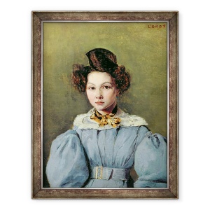 Tablou inramat - Jean Baptiste Camille Corot - Marie Louise Sennegon, 70 x 90 cm