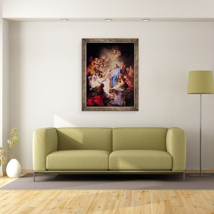 Tablou inramat - Jean-Baptiste Corneille - invierea lui Lazar, 60 x 80 cm - Img 2
