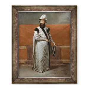 Tablou inramat - Jean Baptiste Vanmour - Nevsehirli Damat Ĭbrahim Pasa, 50 x 60 cm