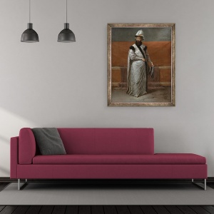 Tablou inramat - Jean Baptiste Vanmour - Nevsehirli Damat Ĭbrahim Pasa, 50 x 60 cm - Img 2