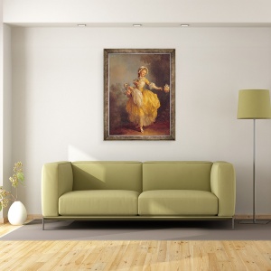 Tablou inramat - Jean-Frederic Schall - Dansatoare cu Buchet, 60 x 80 cm - Img 2